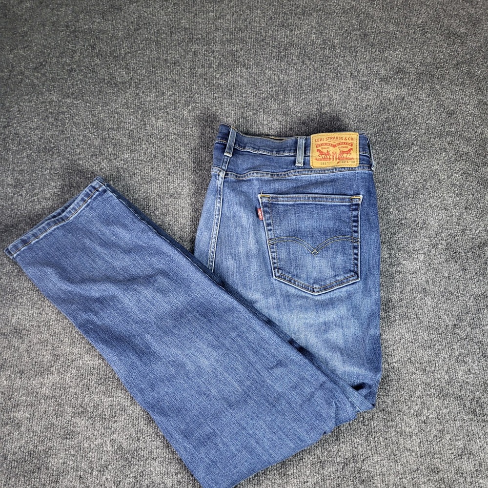 Levis 511 Slim Fit Blue Jeans Mens 42x30 Medium Wash Denim Pants